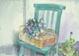 Campanules et marguerites (Claire Spencer) - Muzeo.com