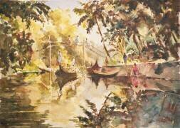 La vie de village sur les eaux secondaires (Wilson Clive) - Muzeo.com