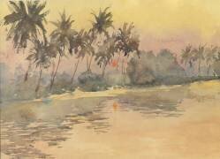 Lever de soleil, brume montante (Wilson Clive) - Muzeo.com
