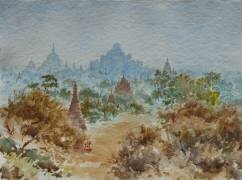 Lever de soleil à Bagan (Wilson Clive) - Muzeo.com