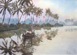 Lever de soleil à Mankotta (Wilson Clive) - Muzeo.com