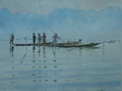 Pêche au lac Inle (Wilson Clive) - Muzeo.com