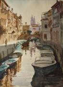 Rio S. Barnaba - coucher de soleil (Wilson Clive) - Muzeo.com