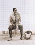 Saxophoniste dans le métro (Max Ferguson) - Muzeo.com