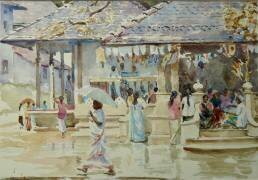 Visite du temple entre les pluies (Wilson Clive) - Muzeo.com