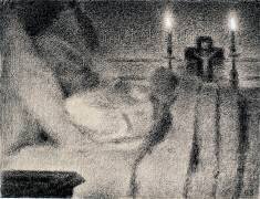 Anaïs Faivre Haumonté sur son lit de mort (Georges Seurat) - Muzeo.com