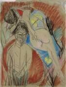 Autoportrait avec nu (Ernst Ludwig Kirchner) - Muzeo.com