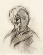 Autoportrait de l'artiste les yeux clos (Hélène Schjerfbeck) - Muzeo.com