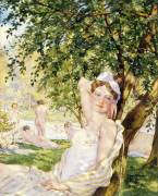 Bathers in the Sun (Konstantin Andreevic Somov) - Muzeo.com