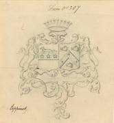 Blason aux armes du comte de Loppinot (Emile Gallé) - Muzeo.com