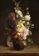 Bouquet de fleurs : passe roses (Hélène Cornée-Vétault) - Muzeo.com