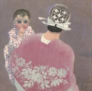 Bretonne avec son enfant (Carl Moser) - Muzeo.com