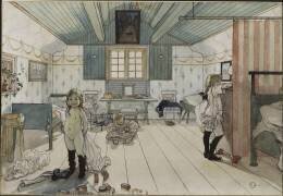 Chambre de petites filles (Carl Larsson) - Muzeo.com