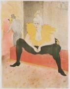 Clown féminin assis (Henri de Toulouse-Lautrec) - Muzeo.com