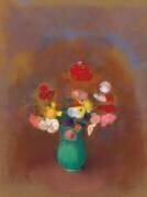 Coquelicots dans un Vase Vert (Odilon Redon) - Muzeo.com