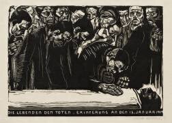 Coupe de bois mémoriel pour Karl Liebknecht (Kathe Schmidt Kollwitz) - Muzeo.com
