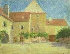 Courtyard of a Forge (Egon Schiele) - Muzeo.com