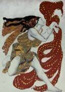 Création de costumes pour une bacchante dans 'Narcisse' de Tcherepnin (Léon Bakst) - Muzeo.com