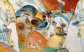 Dames en crinoline (Wassily Kandinsky) - Muzeo.com