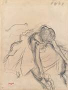 Danseuse assise, essayant ses pointes (Edgar Degas) - Muzeo.com