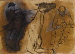 Deux études de cavalier (Edgar Degas) - Muzeo.com