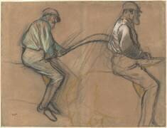 Deux études d'un jockey (Edgar Degas) - Muzeo.com