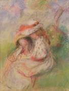 Deux jeunes filles dans un jardin (Auguste Renoir) - Muzeo.com