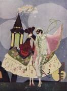 Deux Masques Vénitiens et une Gondole (Umberto Brunelleschi) - Muzeo.com