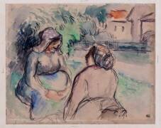 Deux paysannes conversant (Camille Pissarro) - Muzeo.com