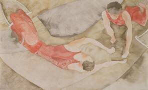 Deux trapézistes en rouge (Charles Demuth) - Muzeo.com