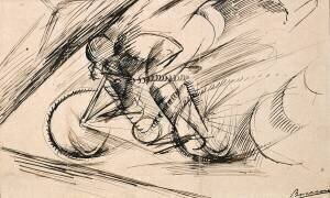 Dynamisme d'un cycliste (Umberto Boccioni) - Muzeo.com