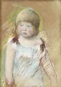 Enfant avec une frange dans une robe bleue (Mary Cassatt) - Muzeo.com