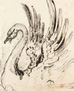 Etude de cygne pour Léda (Gustave Moreau) - Muzeo.com