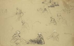Étude des réparateurs de filet (Max Liebermann) - Muzeo.com