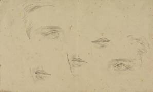 Études des yeux et de la bouche (Glyn Warren Philpot) - Muzeo.com