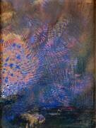 Fantaisie : éclatement orange et bleu, sur fond sombre (Odilon Redon) - Muzeo.com