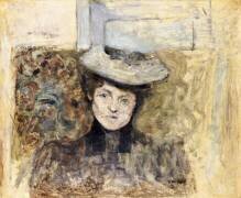 Femme avec un chapeau à filet (Edouard Vuillard) - Muzeo.com