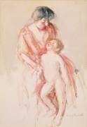 Femme avec un garçon nu à ses côtés (Mary Cassatt) - Muzeo.com