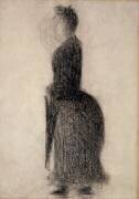 Femme avec un parasol (Georges Seurat) - Muzeo.com