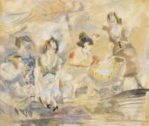 Femme avec une voiture d'enfant (Jules Pascin) - Muzeo.com