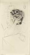 Femme, de profil gauche, lisant, la main à la tête (Paul César Helleu) - Muzeo.com