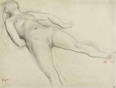 Femme nue, couchée sur le dos (Edgar Degas) - Muzeo.com