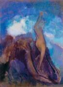 Femme nue dans les rochers (Odilon Redon) - Muzeo.com
