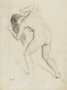 Femme nue, debout, penchée en avant, chevaux défaits (Edgar Degas) - Muzeo.com