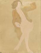 Femme nue, portant une veste brune (Auguste Rodin) - Muzeo.com