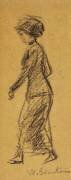 Femme qui marche (William James Glackens) - Muzeo.com