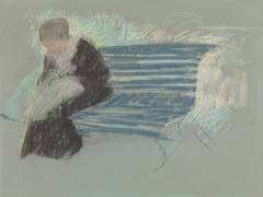 Femme sur un Banc (Mary Cassatt) - Muzeo.com