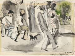 Figures dans un parc (Jules Pascin) - Muzeo.com