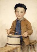 Garçon tambourinant (Albert Anker) - Muzeo.com