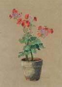 Géraniums en pot (Odilon Redon) - Muzeo.com